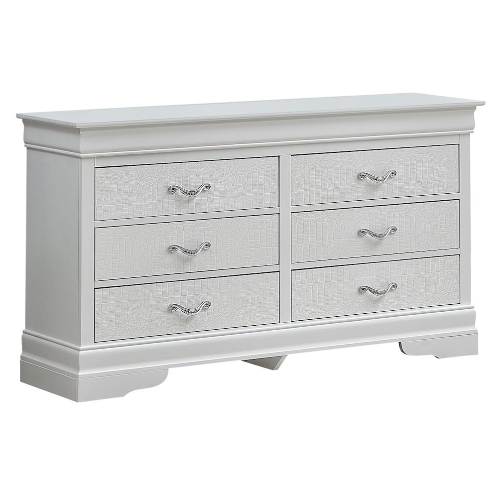 Glory Furniture Lorana Dresser in White Color. Picture 1
