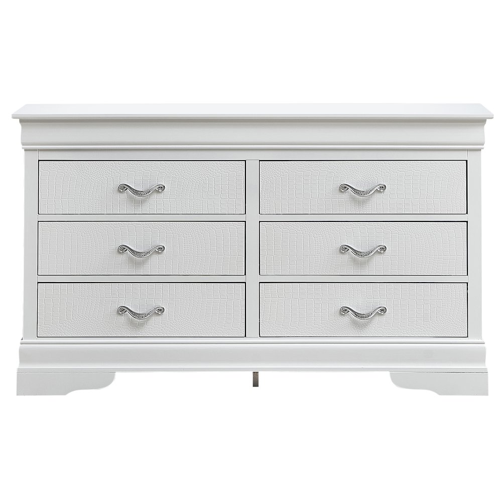 Glory Furniture Lorana Dresser in White Color. Picture 4