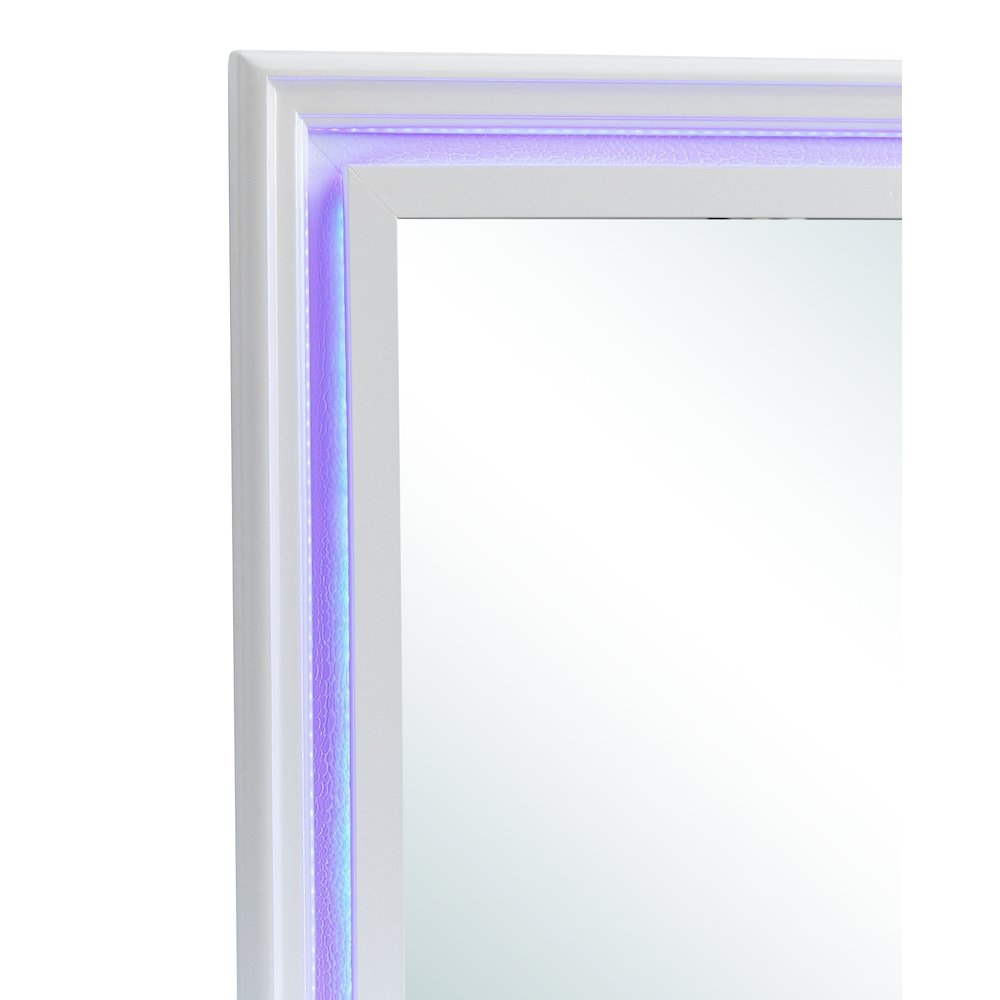Glory Furniture Lorana Mirror in White Color. Picture 9