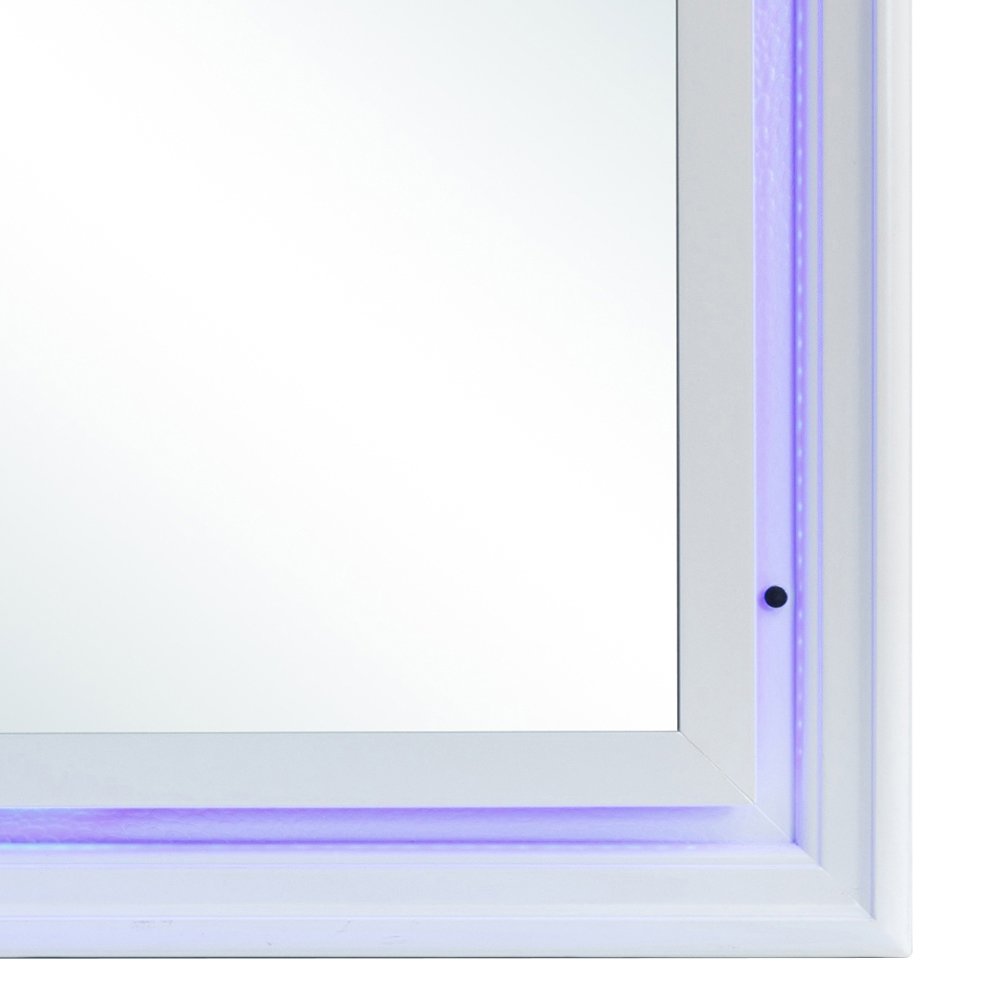 Glory Furniture Lorana Mirror in White Color. Picture 12