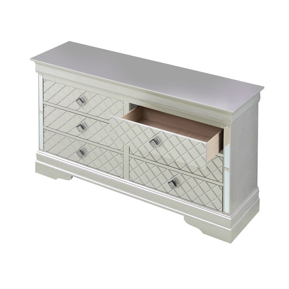 Glory Furniture Verona Dresser in Champagne Color. Picture 4