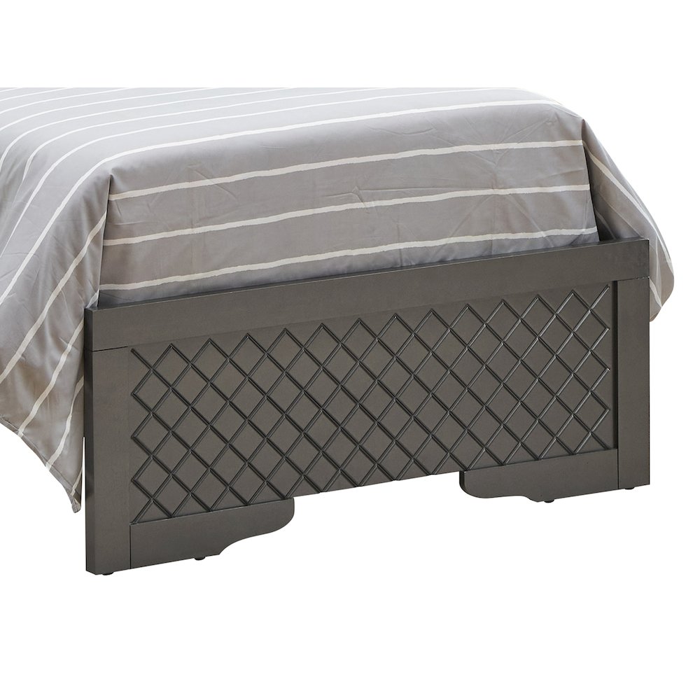 Glory Furniture Verona Twin Bed in Metalic Black Color. Picture 4