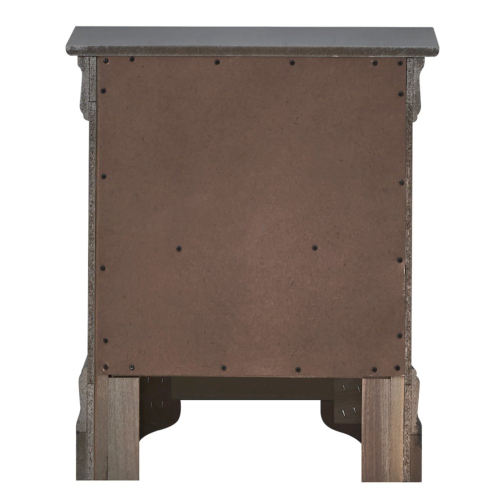 Glory Furniture Verona Nightstand in Metalic Black Color. Picture 6