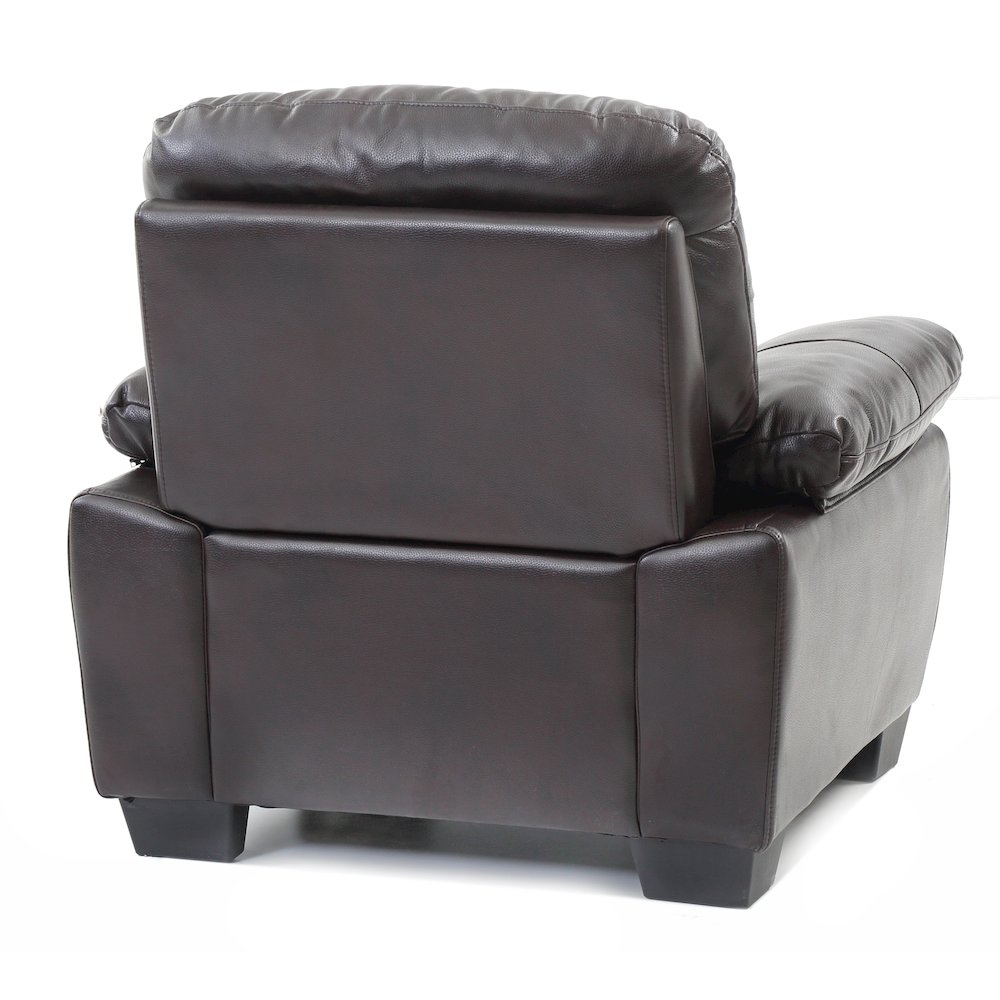 Glory Furniture Marta Accent Chair in Dark Brown Color. Picture 5