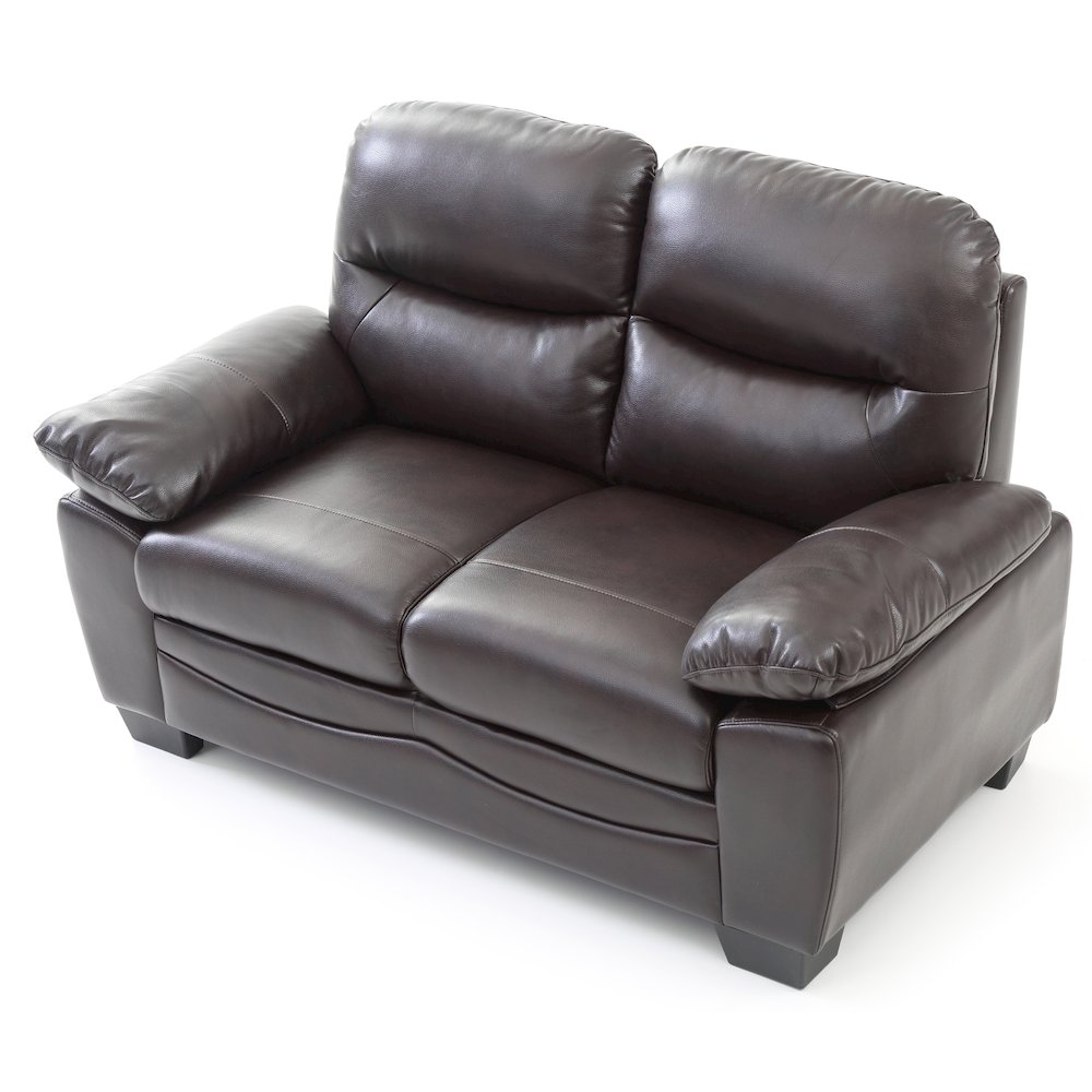 Glory Furniture Marta Loveseat in Dark Brown Color. Picture 3