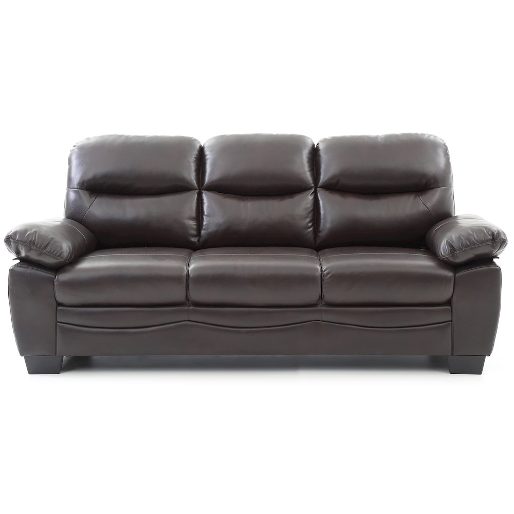 Glory Furniture Marta Sofa in Dark Brown Color. Picture 2