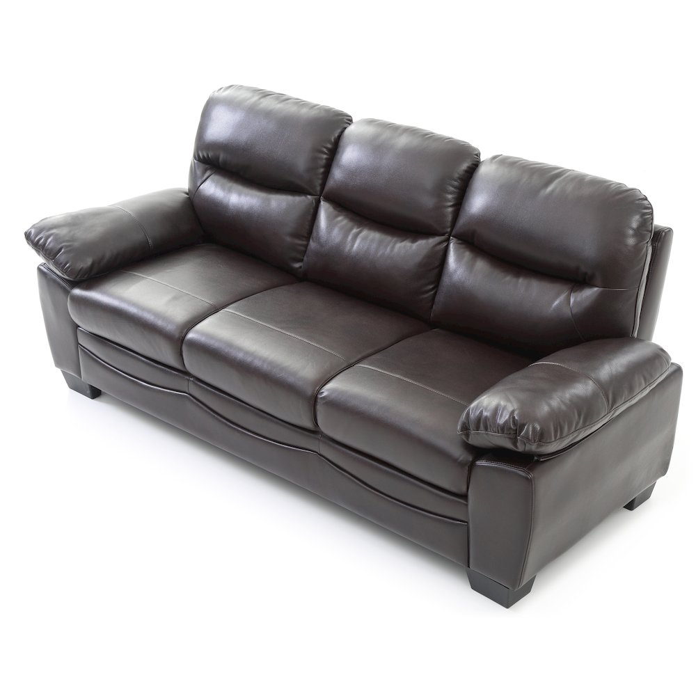 Glory Furniture Marta Sofa in Dark Brown Color. Picture 3