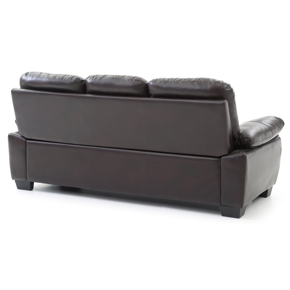 Glory Furniture Marta Sofa in Dark Brown Color. Picture 4