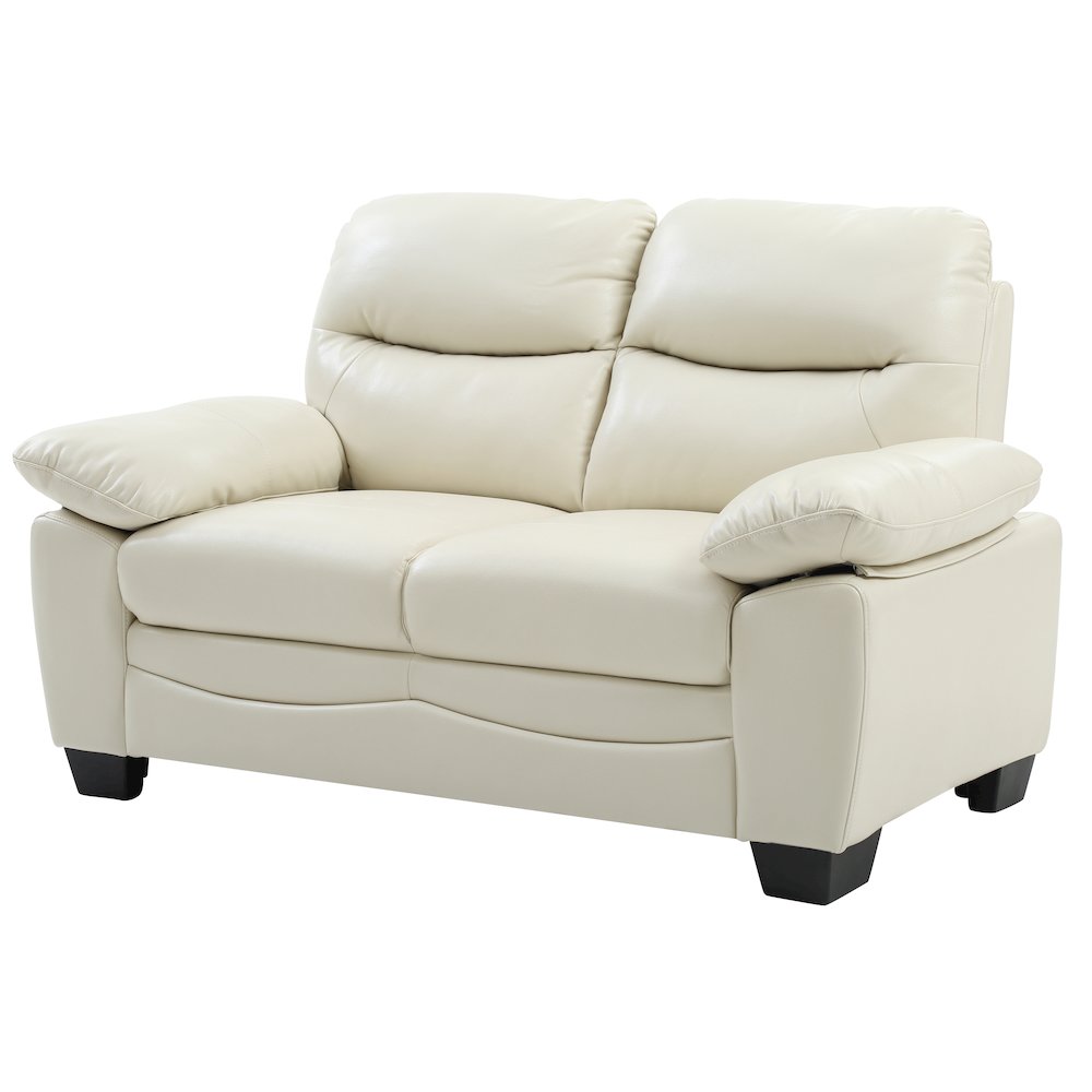 Glory Furniture Marta Loveseat in Pearl Color. Picture 1