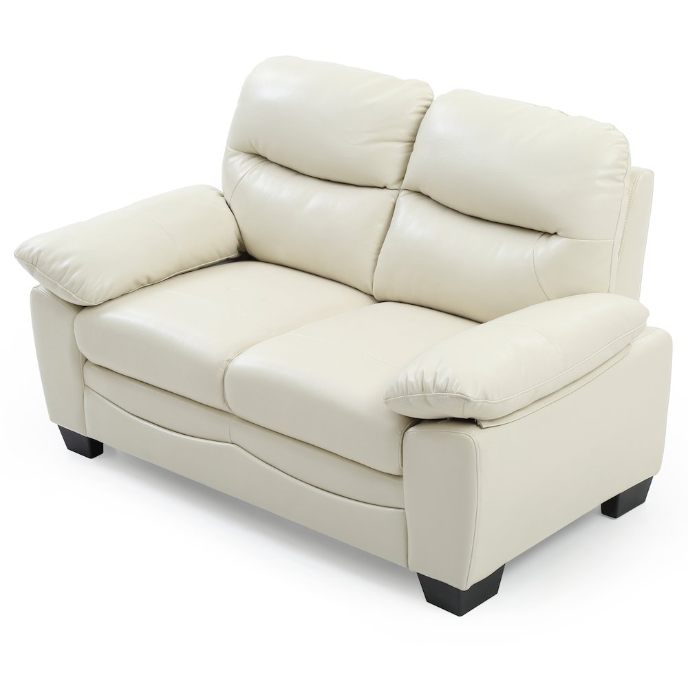 Glory Furniture Marta Loveseat in Pearl Color. Picture 3