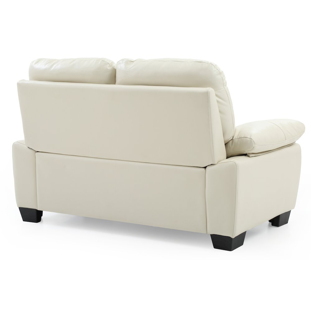 Glory Furniture Marta Loveseat in Pearl Color. Picture 4