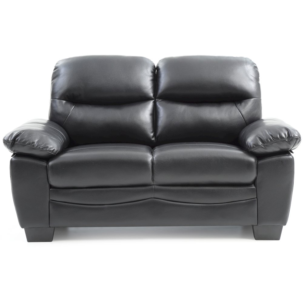 Glory Furniture Marta Loveseat in Black Color. Picture 2
