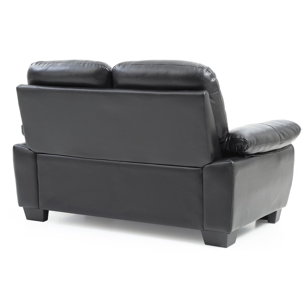 Glory Furniture Marta Loveseat in Black Color. Picture 3
