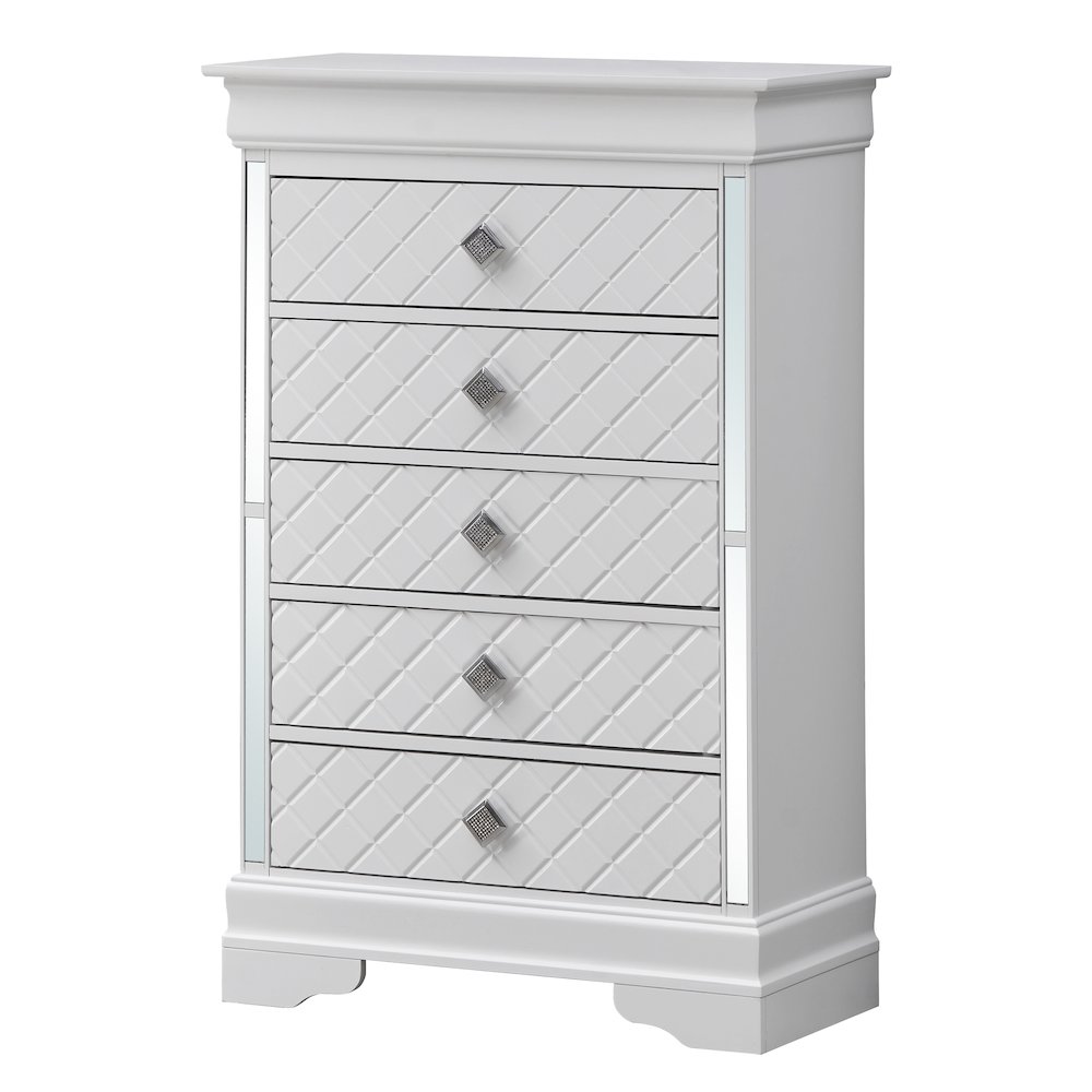 Glory Furniture Verona Chest in White Color. Picture 1