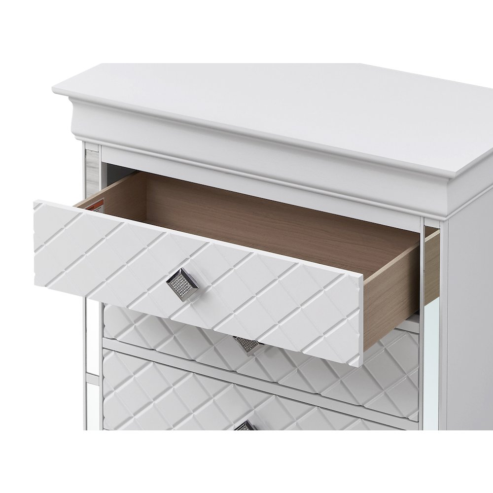 Glory Furniture Verona Chest in White Color. Picture 2