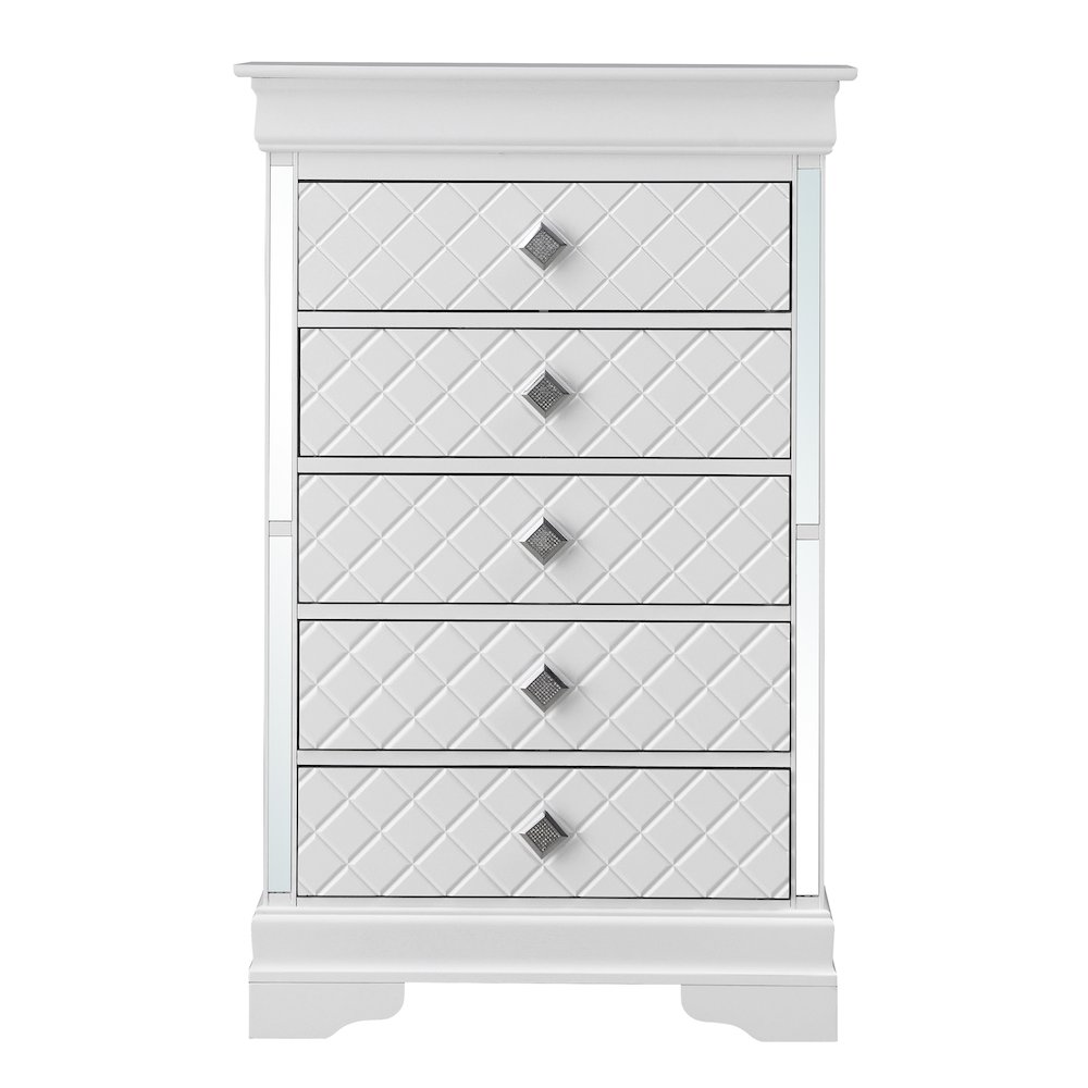 Glory Furniture Verona Chest in White Color. Picture 3
