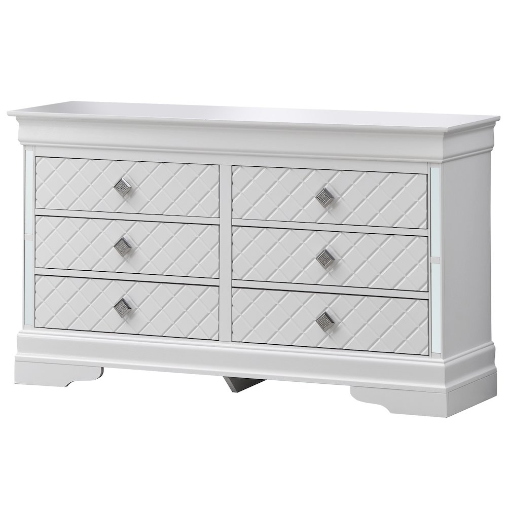 Glory Furniture Verona Dresser in White Color. Picture 1