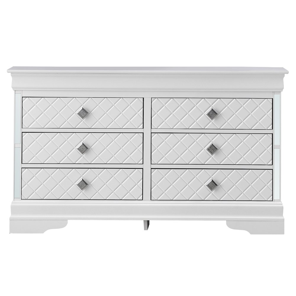 Glory Furniture Verona Dresser in White Color. Picture 3