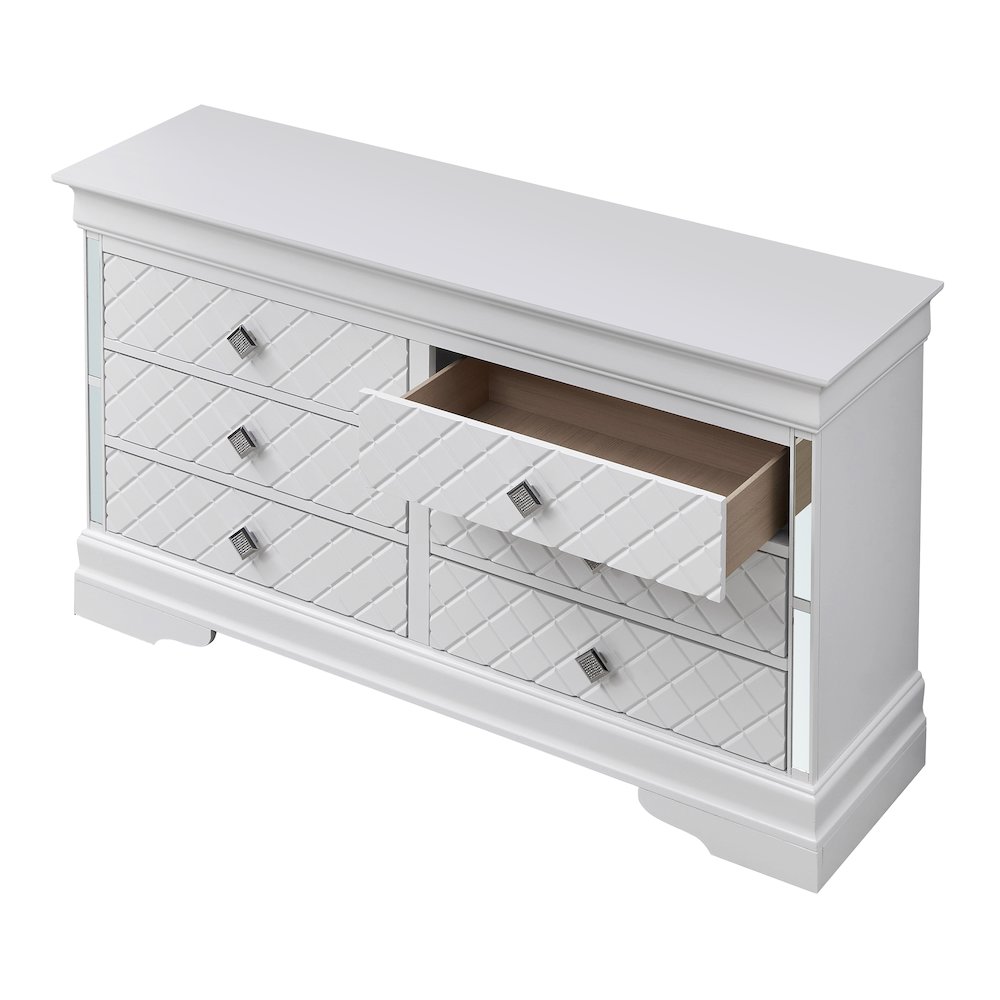Glory Furniture Verona Dresser in White Color. Picture 4