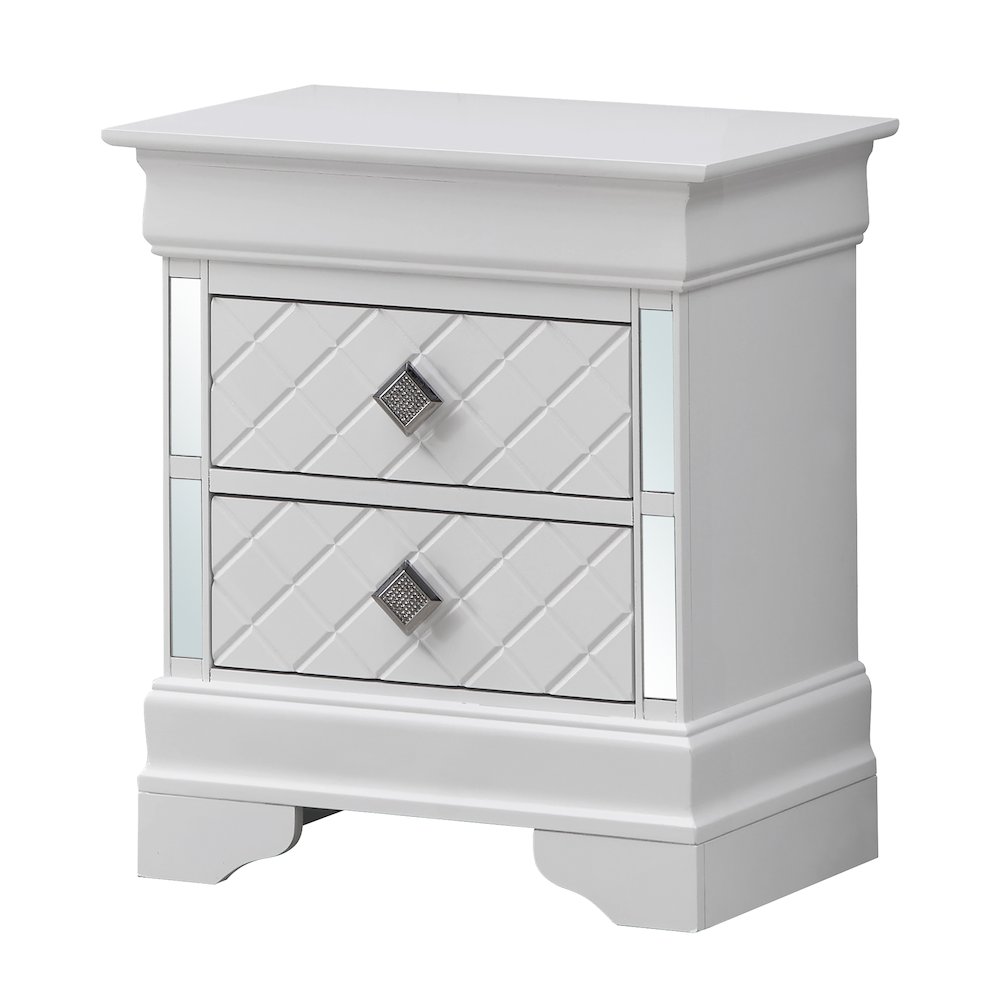 Glory Furniture Verona Nightstand in White Color. Picture 1