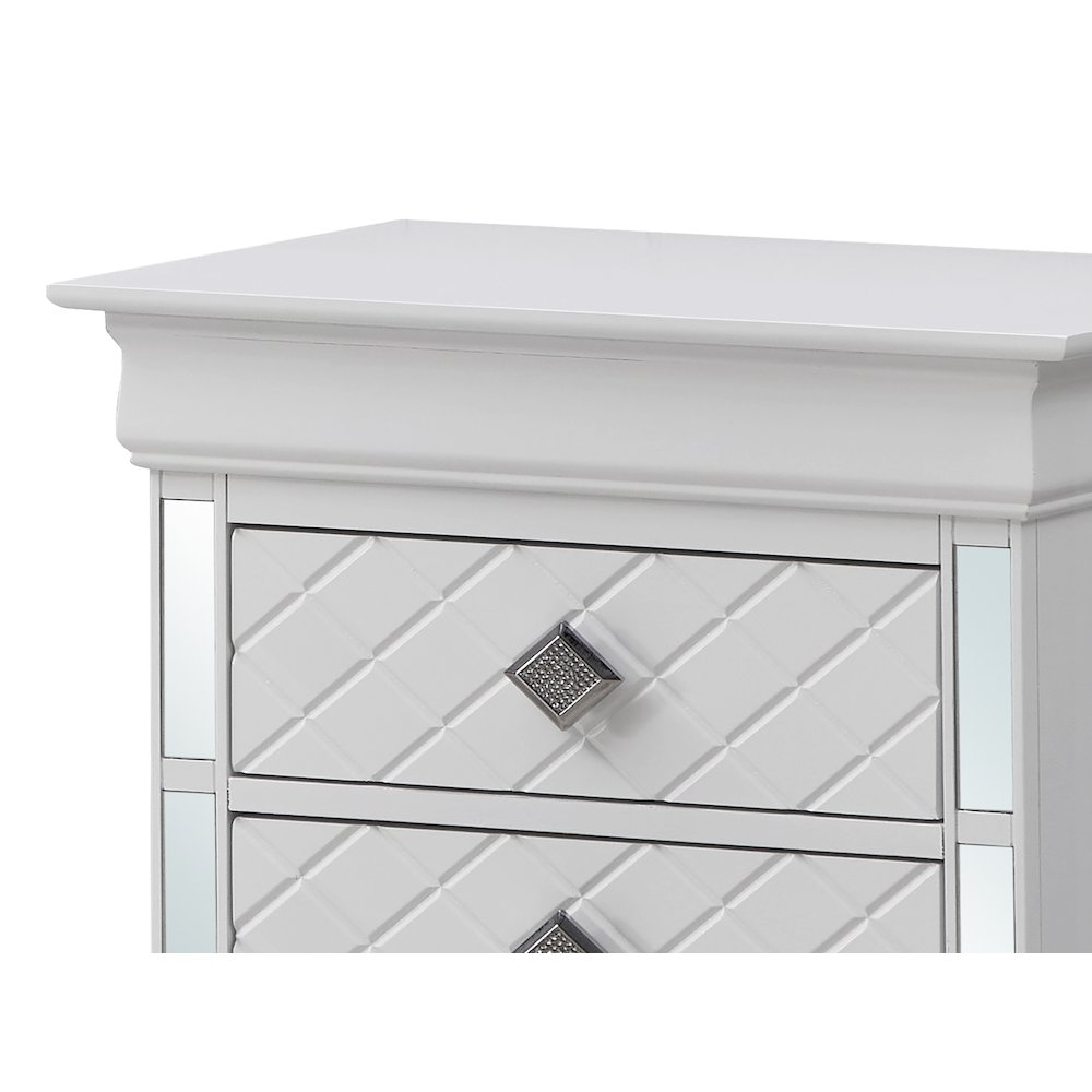 Glory Furniture Verona Nightstand in White Color. Picture 6