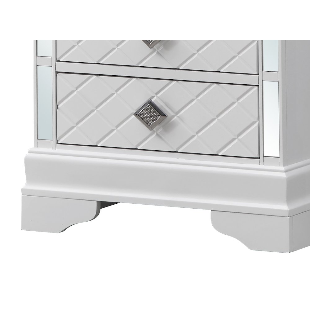 Glory Furniture Verona Nightstand in White Color. Picture 7