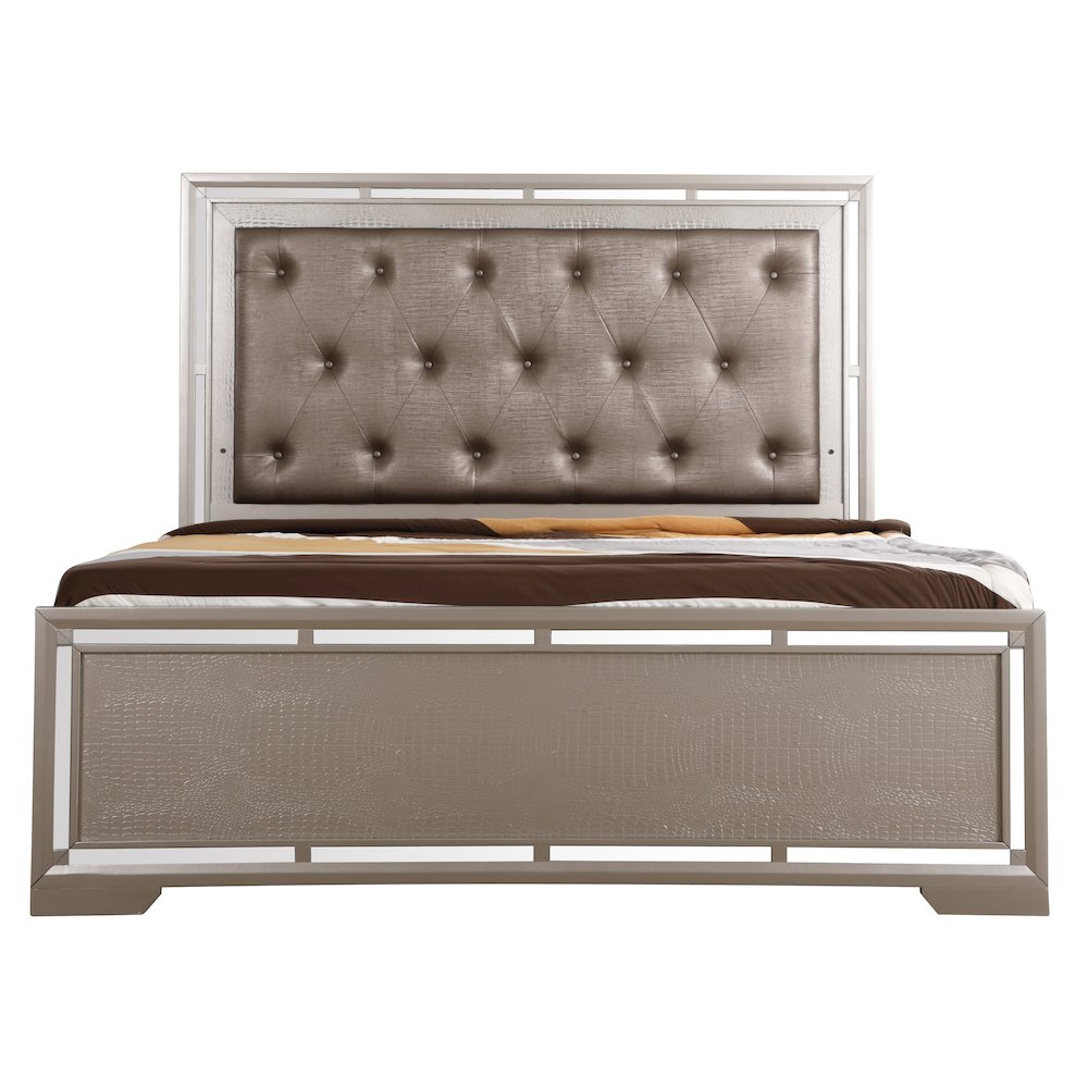 Glory Furniture Alana King Bed in Champagne Color. Picture 2