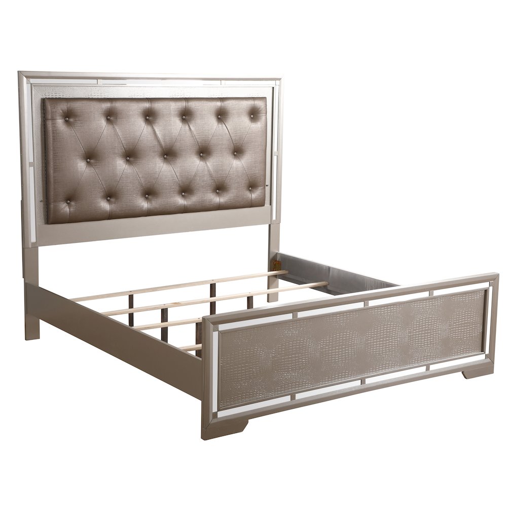 Glory Furniture Alana King Bed in Champagne Color. Picture 3
