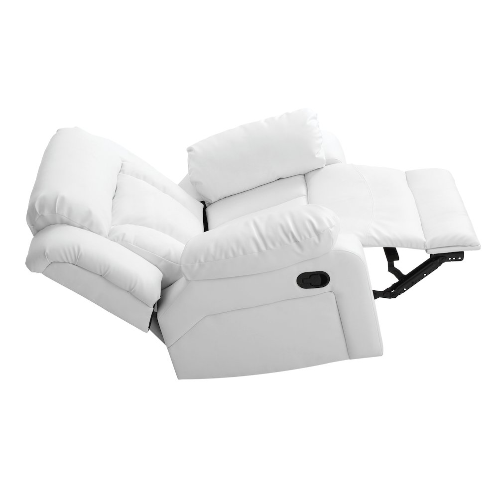 Glory Furniture Daria Rocker Recliner in White Color. Picture 3