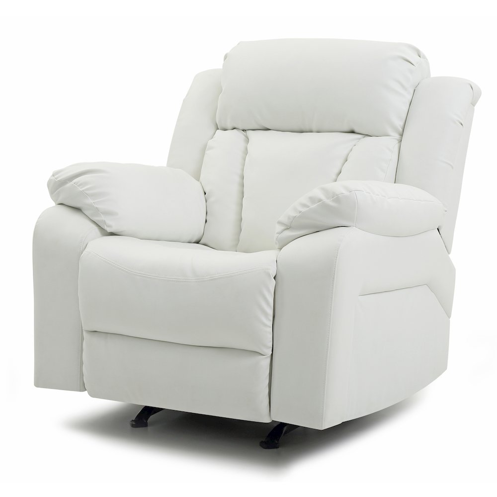 Glory Furniture Daria Rocker Recliner in White Color. Picture 4