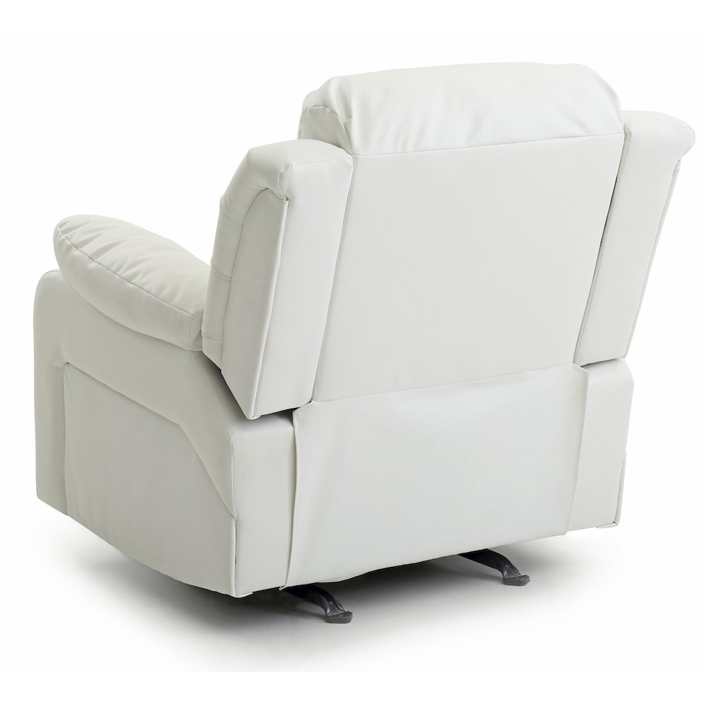 Glory Furniture Daria Rocker Recliner in White Color. Picture 5