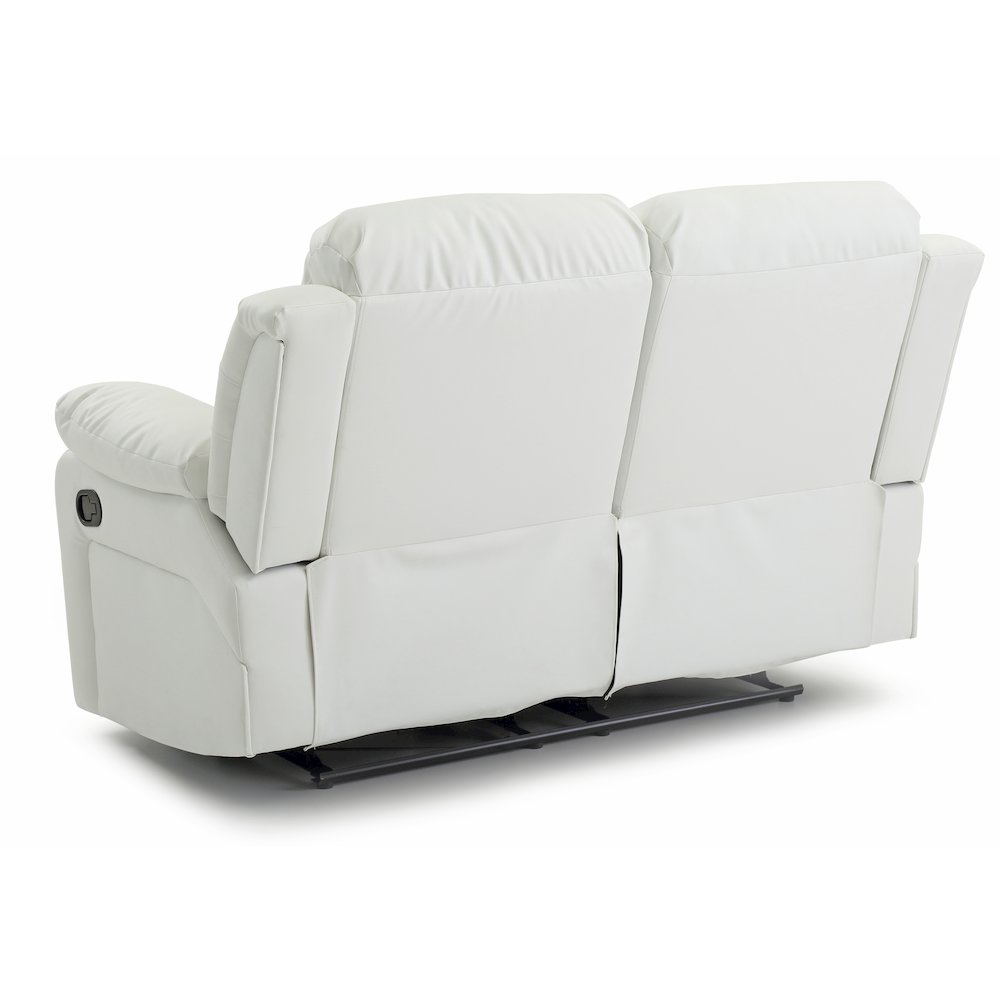 Glory Furniture Daria Reclining Loveseat in White Color. Picture 4