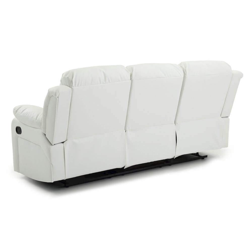 Glory Furniture Daria Reclining Sofa in White Color. Picture 4