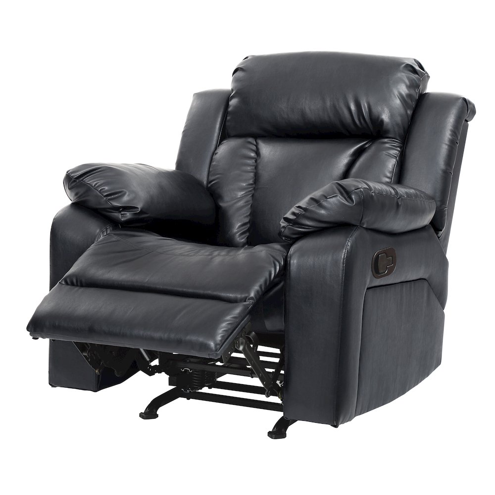 Glory Furniture Daria Rocker Recliner in Black Color. Picture 1