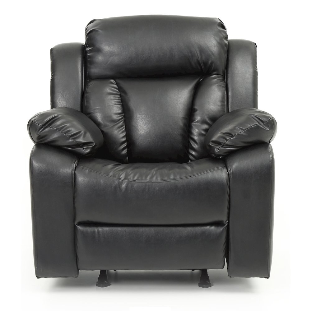 Glory Furniture Daria Rocker Recliner in Black Color. Picture 2