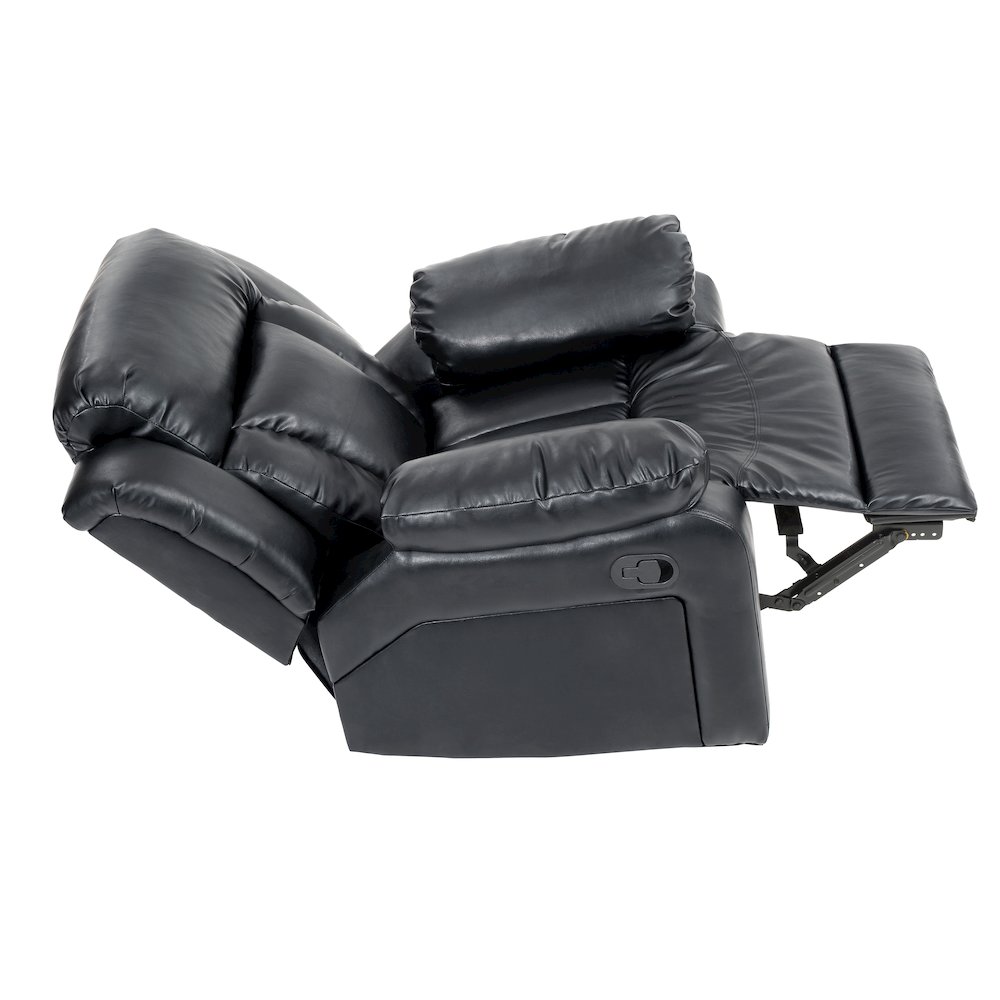 Glory Furniture Daria Rocker Recliner in Black Color. Picture 3