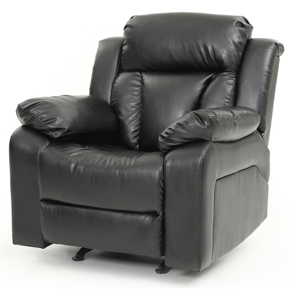 Glory Furniture Daria Rocker Recliner in Black Color. Picture 4