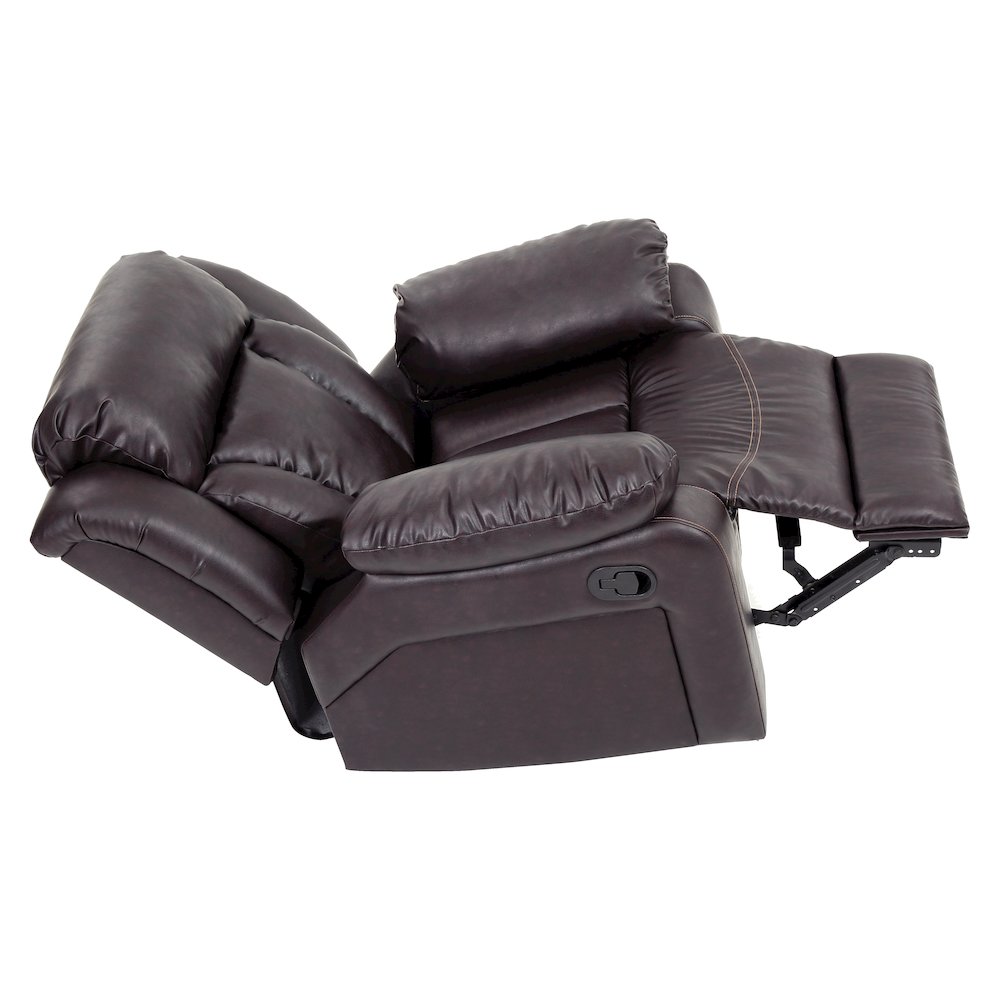 Glory Furniture Daria Rocker Recliner in Dark Brown Color. Picture 3