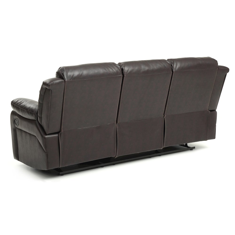 Glory Furniture Daria Reclining Sofa in Dark Brown Color. Picture 3