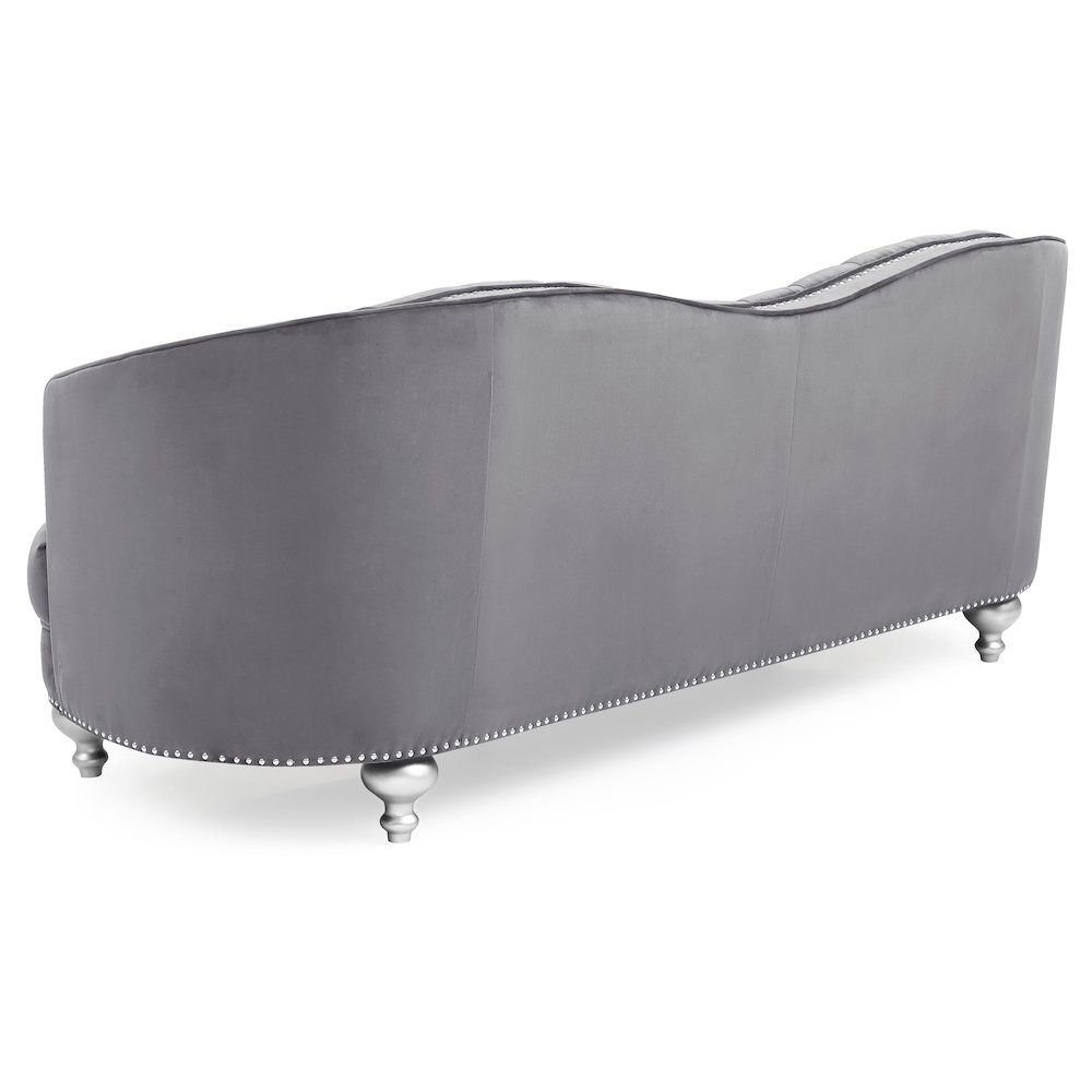 Glory Furniture Jewel Sofa in Gray Color. Picture 4