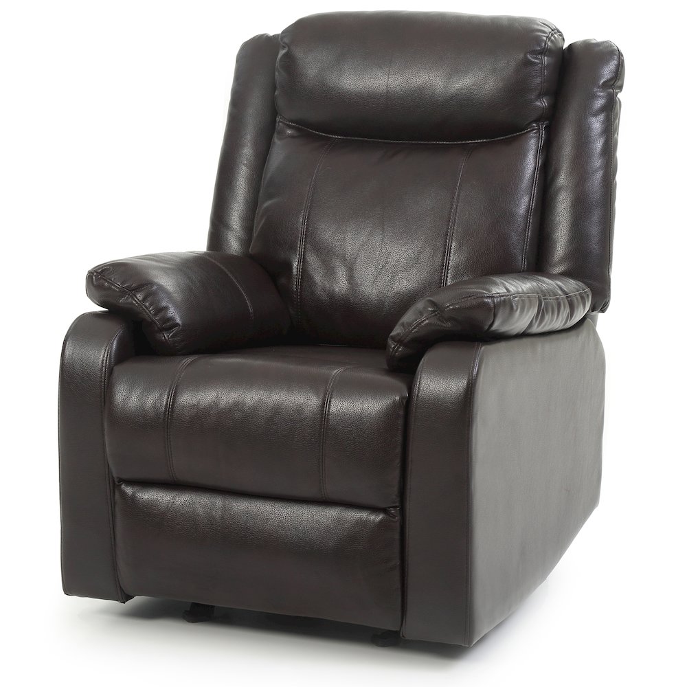 Glory Furniture Ward Rocker Recliner in Dark Brown Color. Picture 4
