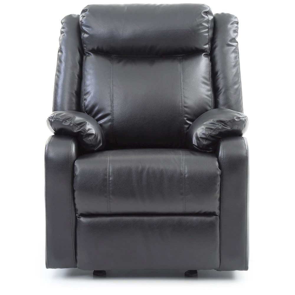 Glory Furniture Ward Rocker Recliner in Black Color. Picture 2