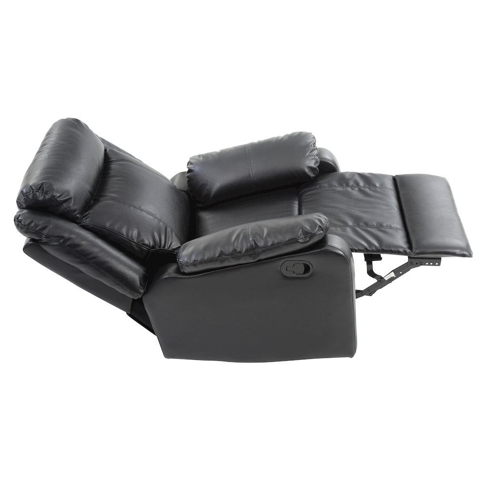 Glory Furniture Ward Rocker Recliner in Black Color. Picture 3