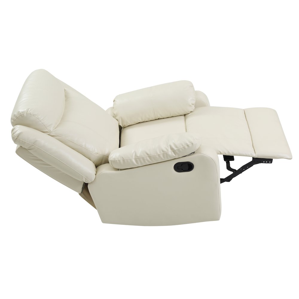 Glory Furniture Ward Rocker Recliner in Pearl Color. Picture 3