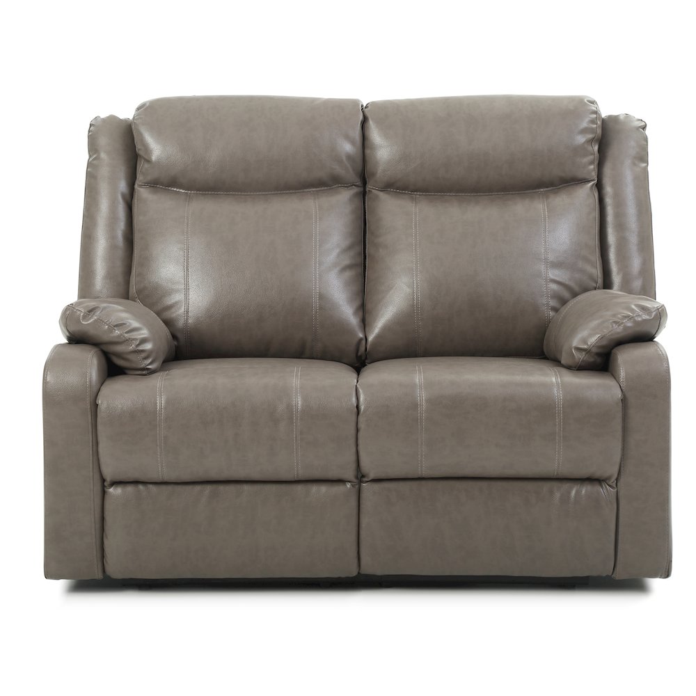 Glory Furniture Ward Reclining Loveseat in Gray Color. Picture 2