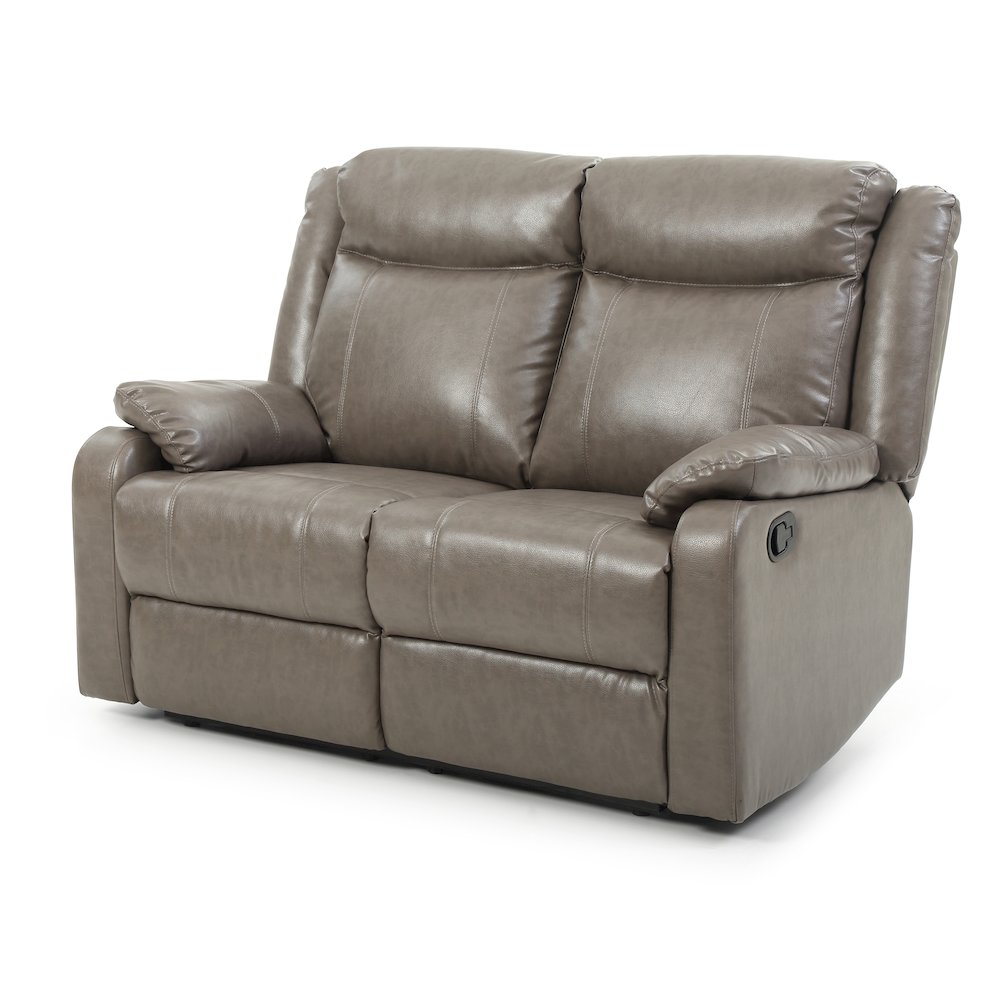 Glory Furniture Ward Reclining Loveseat in Gray Color. Picture 3