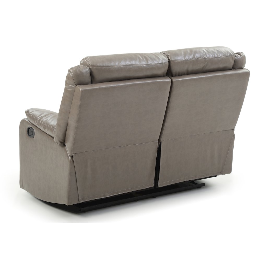 Glory Furniture Ward Reclining Loveseat in Gray Color. Picture 4