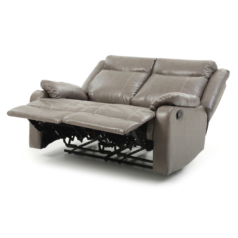 Glory Furniture Ward Reclining Loveseat in Gray Color. Picture 5