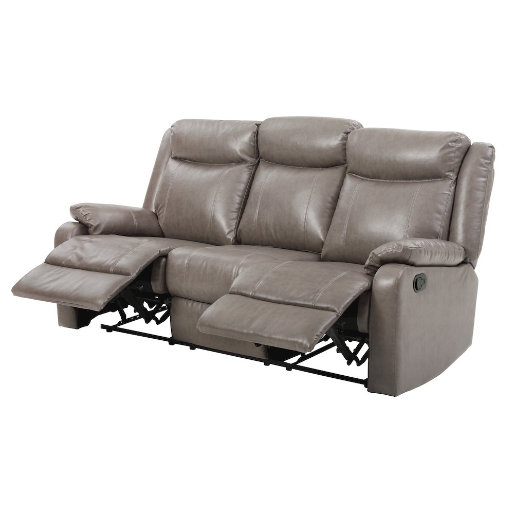 Glory Furniture Ward Reclining Sofa in Gray Color. Picture 3