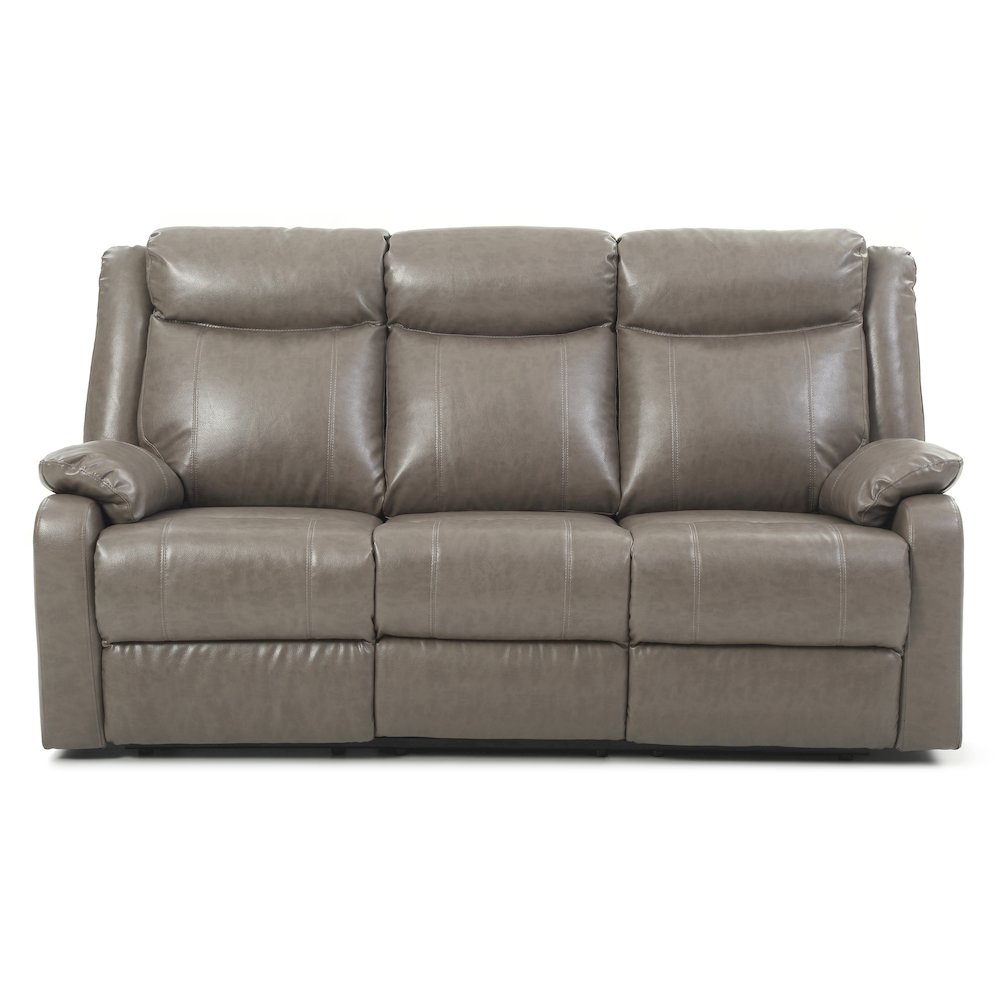 Glory Furniture Ward Reclining Sofa in Gray Color. Picture 1